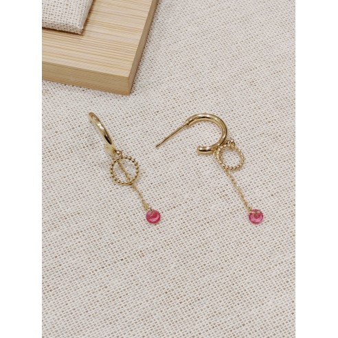 Boucles d'oreilles acier inoxydable E059