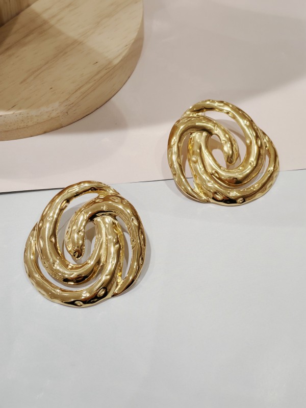 Boucles d'oreilles acier inoxydable E061