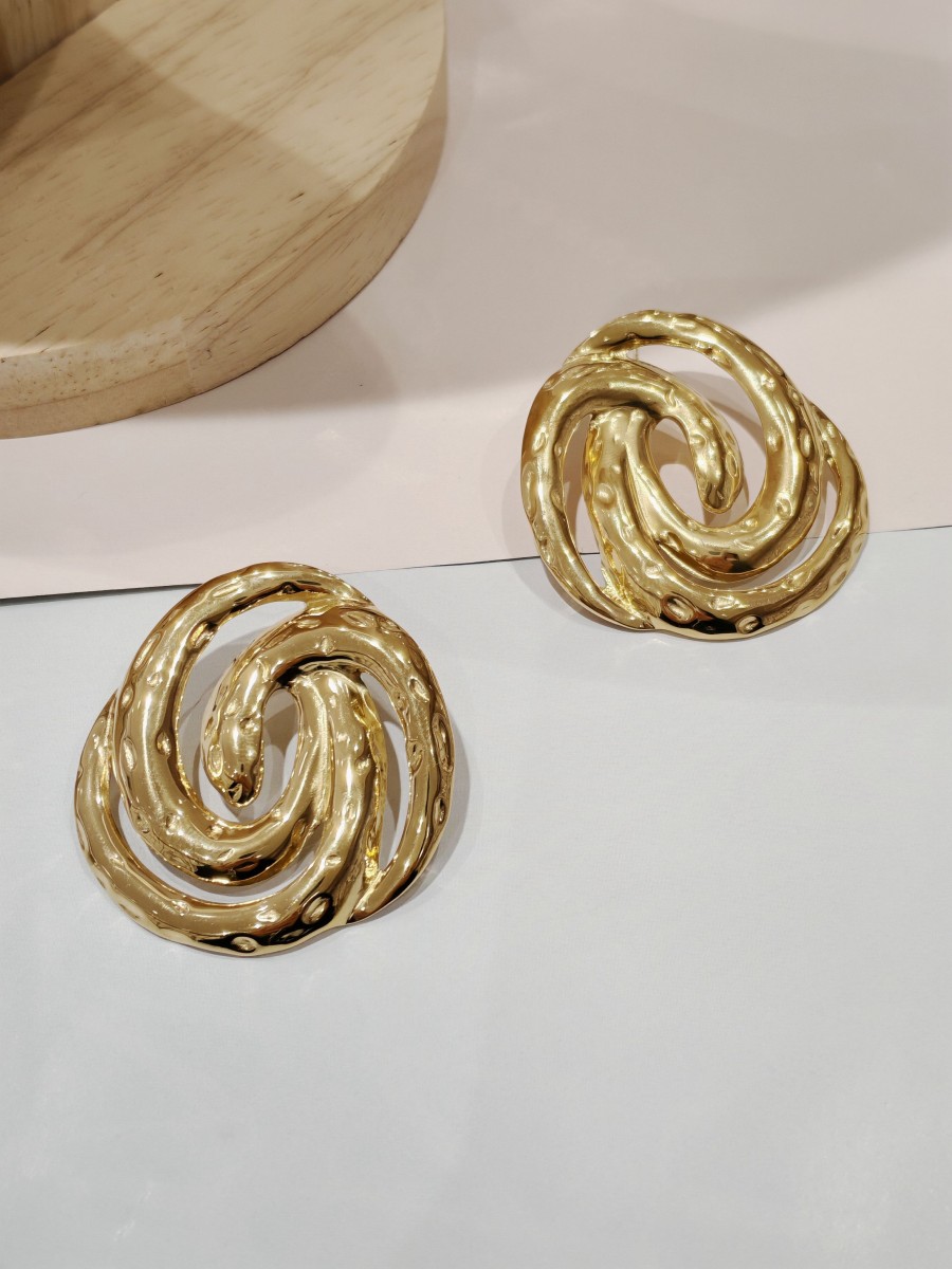 Boucles d'oreilles acier inoxydable E061