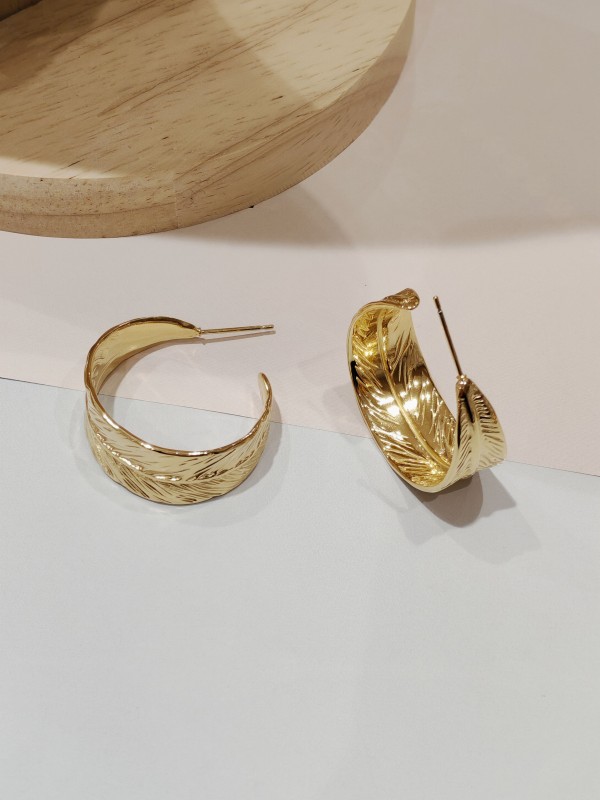 Boucles d'oreilles acier inoxydable E064