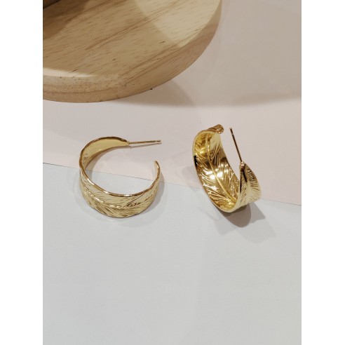 Boucles d'oreilles acier inoxydable E064