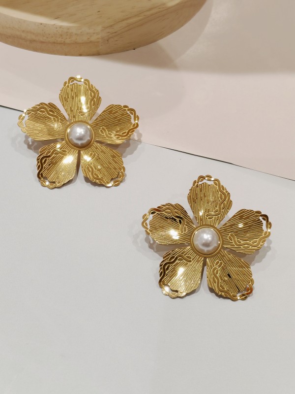 Boucles d'oreilles acier inoxydable E066