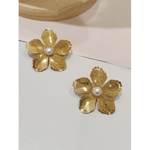 Boucles d'oreilles acier inoxydable E066