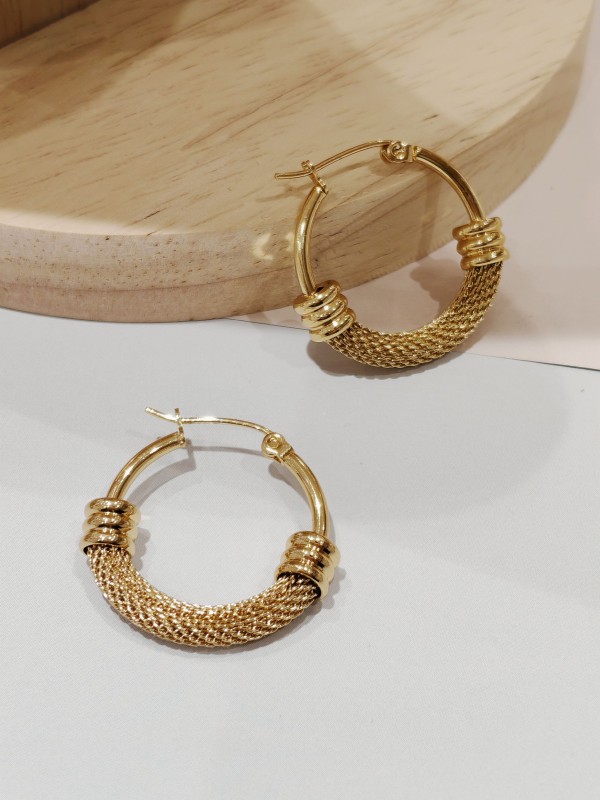 Boucles d'oreilles acier inoxydable E068