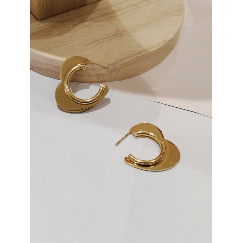 Boucles d'oreilles acier inoxydable E069