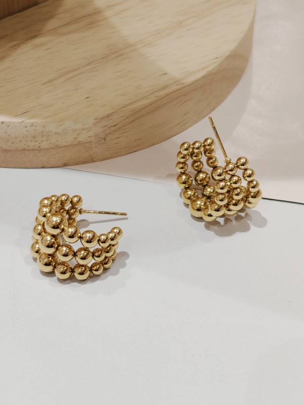 Boucles d'oreilles acier inoxydable E070