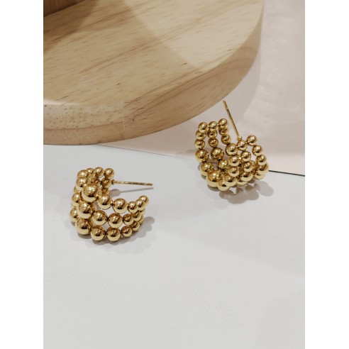 Boucles d'oreilles acier inoxydable E070