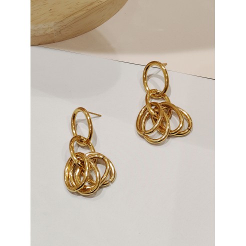 Boucles d'oreilles acier inoxydable E072