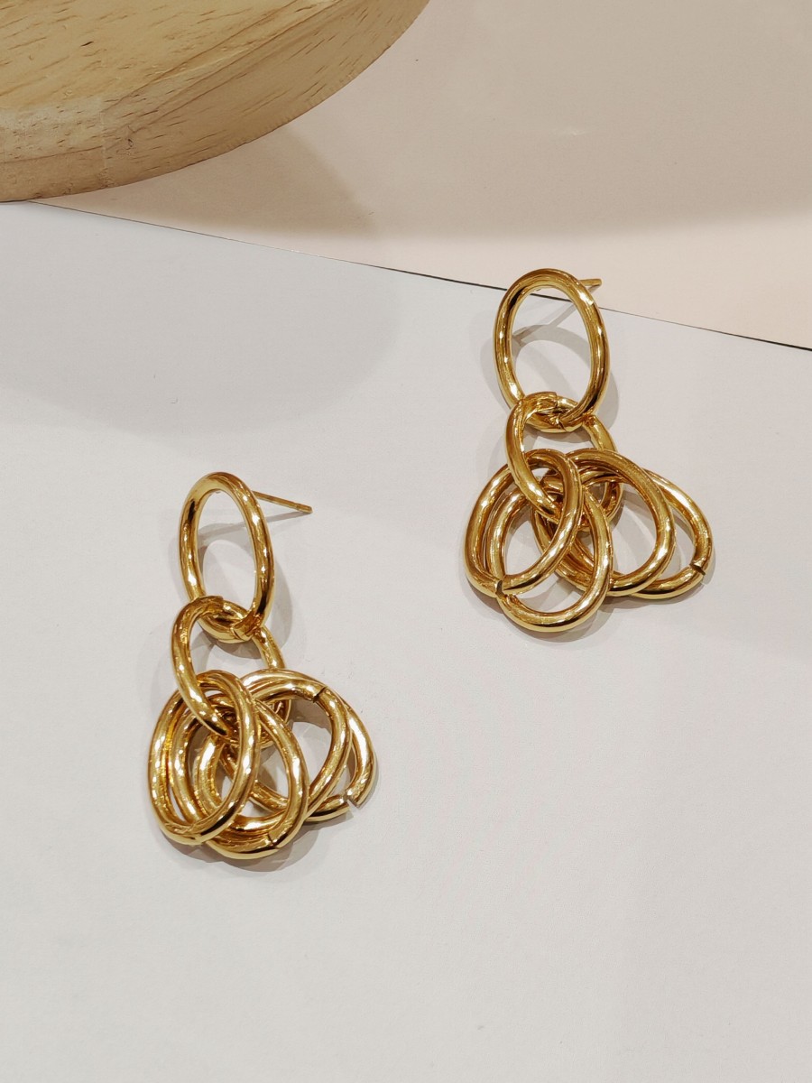 Boucles d'oreilles acier inoxydable E072
