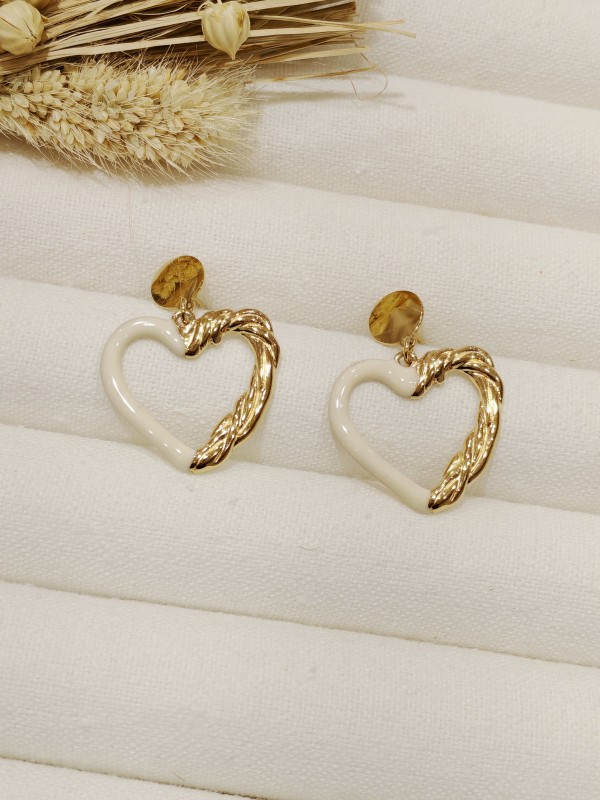 Boucles d'oreilles acier inoxydable E073