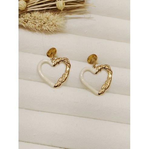 Boucles d'oreilles acier inoxydable E073