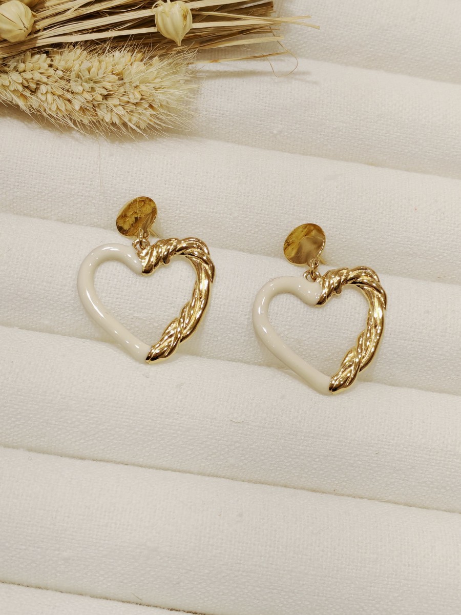 Boucles d'oreilles acier inoxydable E073