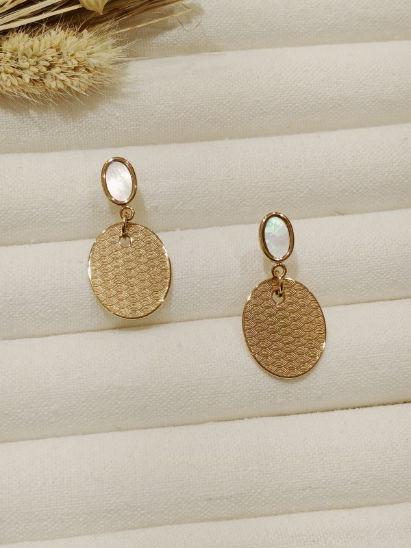 Boucles d'oreilles acier inoxydable E075