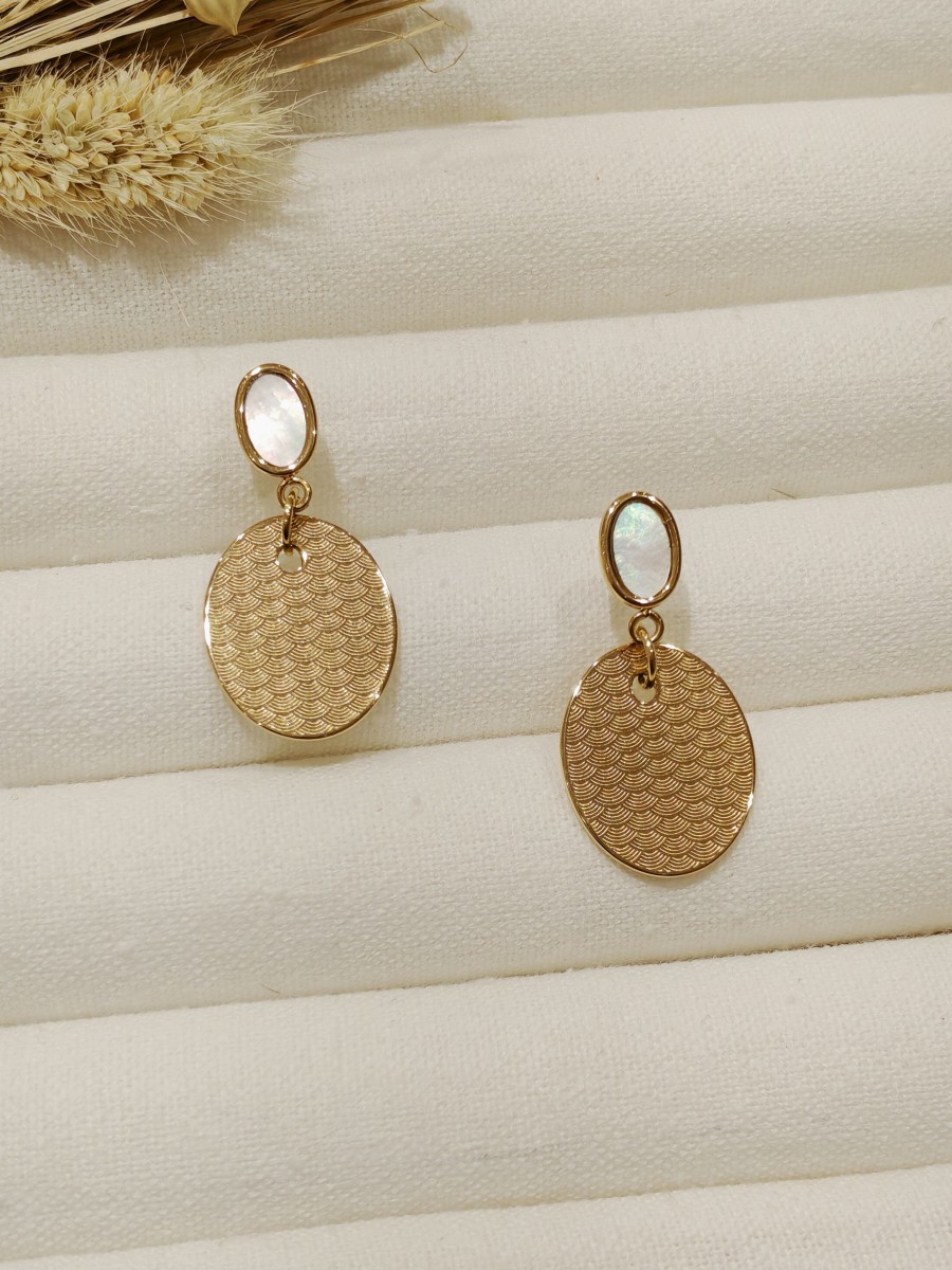 Boucles d'oreilles acier inoxydable E075