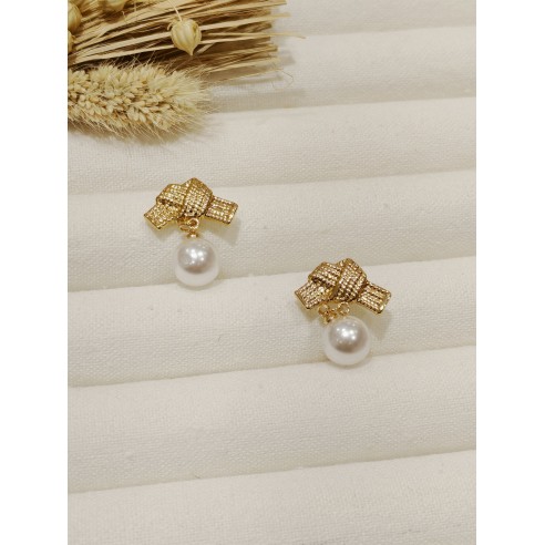 Boucles d'oreilles acier inoxydable E077