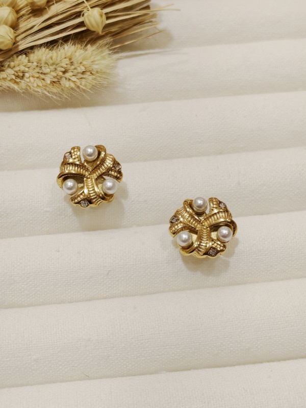 Boucles d'oreilles acier inoxydable E078