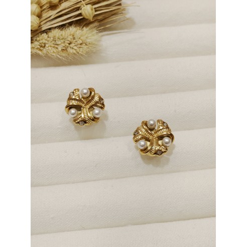 Boucles d'oreilles acier inoxydable E078