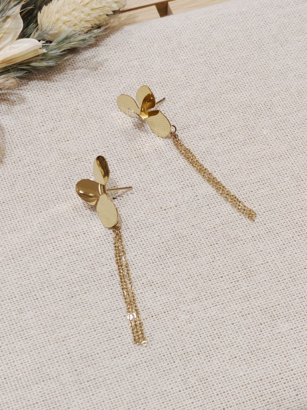 Boucles d'oreilles acier inoxydable E080