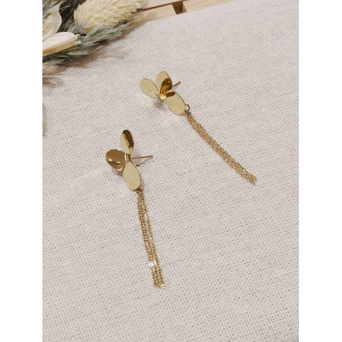 Boucles d'oreilles acier inoxydable E080