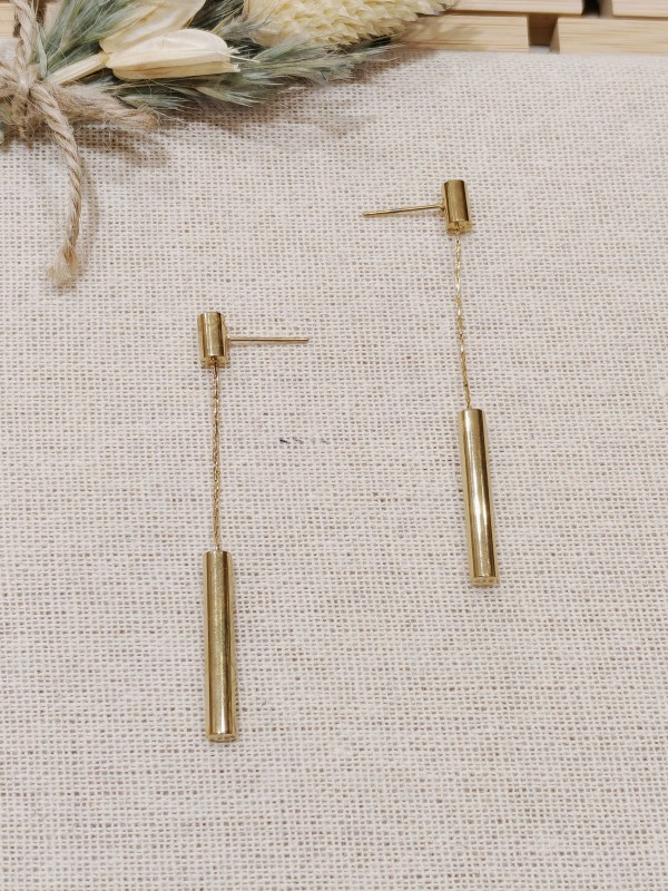 Boucles d'oreilles acier inoxydable E081