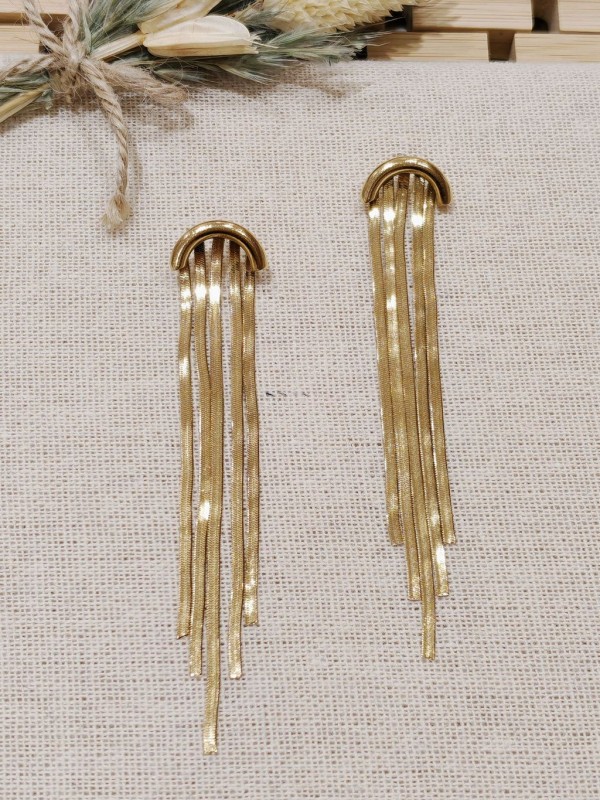 Boucles d'oreilles acier inoxydable E086