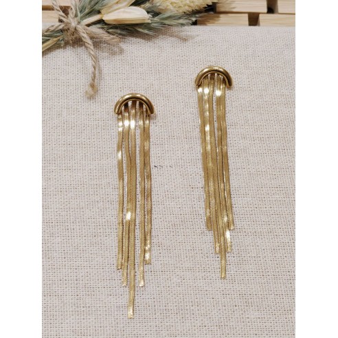 Boucles d'oreilles acier inoxydable E086