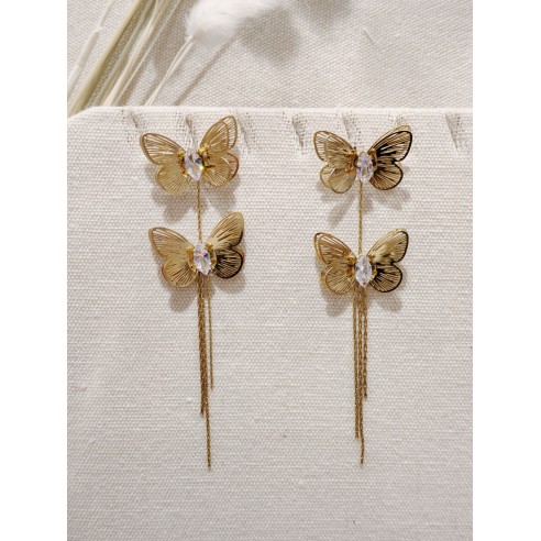 Boucles d'oreilles acier inoxydable E088