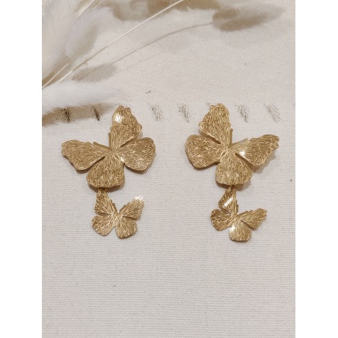 Boucles d'oreilles acier inoxydable E094