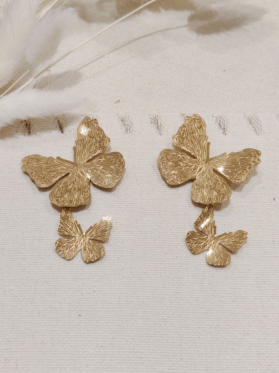 Boucles d'oreilles acier inoxydable E094