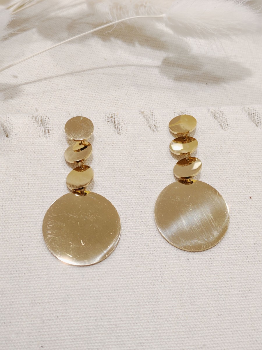 Boucles d'oreilles acier inoxydable E098