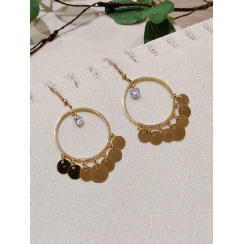 Boucles d'oreilles acier inoxydable E108