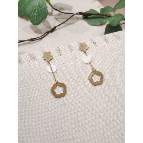 Boucles d'oreilles acier inoxydable E113