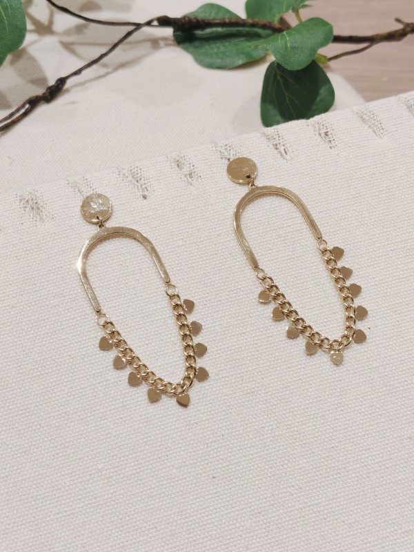 Boucles d'oreilles acier inoxydable E114