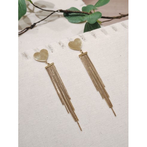 Boucles d'oreilles acier inoxydable E115
