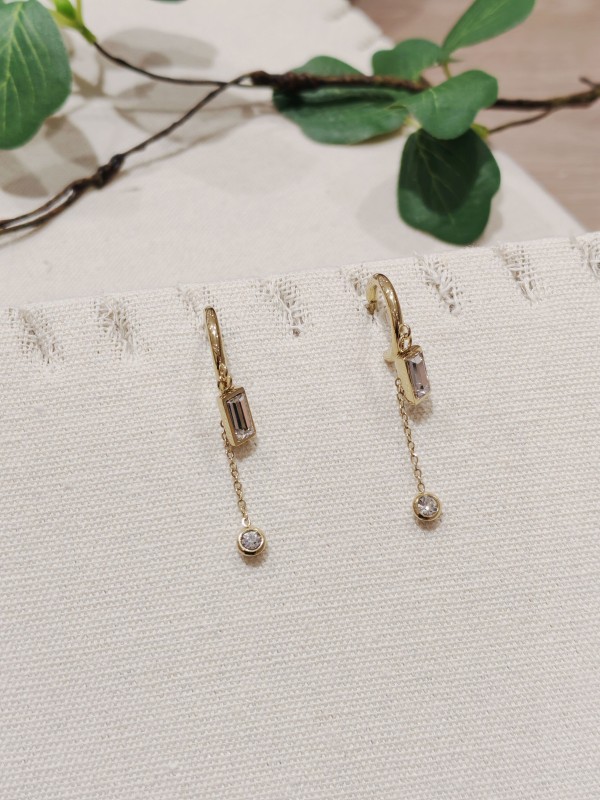 Boucles d'oreilles acier inoxydable E116