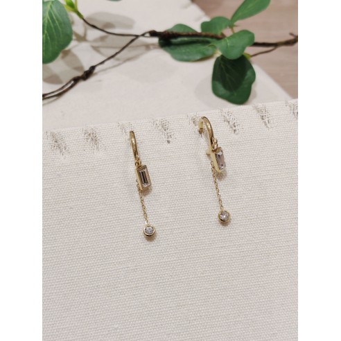 Boucles d'oreilles acier inoxydable E116