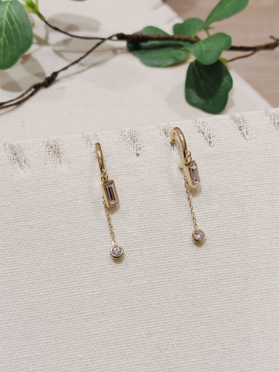Boucles d'oreilles acier inoxydable E116