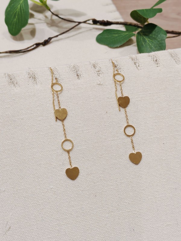 Boucles d'oreilles acier inoxydable E120