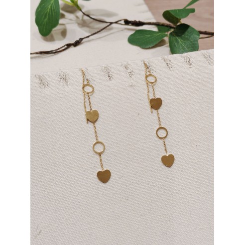 Boucles d'oreilles acier inoxydable E120