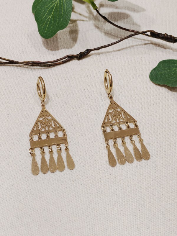 Boucles d'oreilles acier inoxydable E122