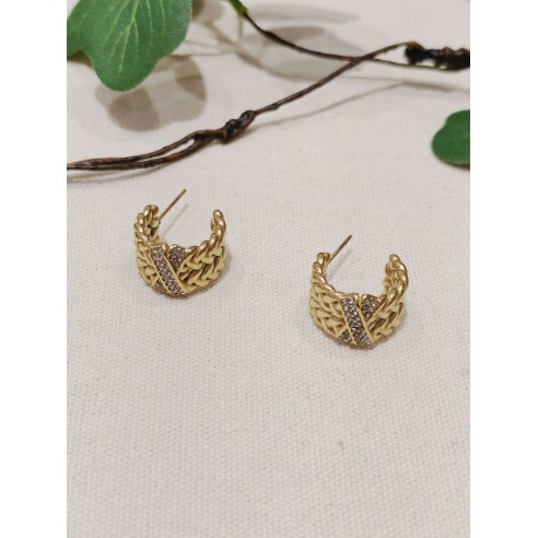 Boucles d'oreilles acier inoxydable E125