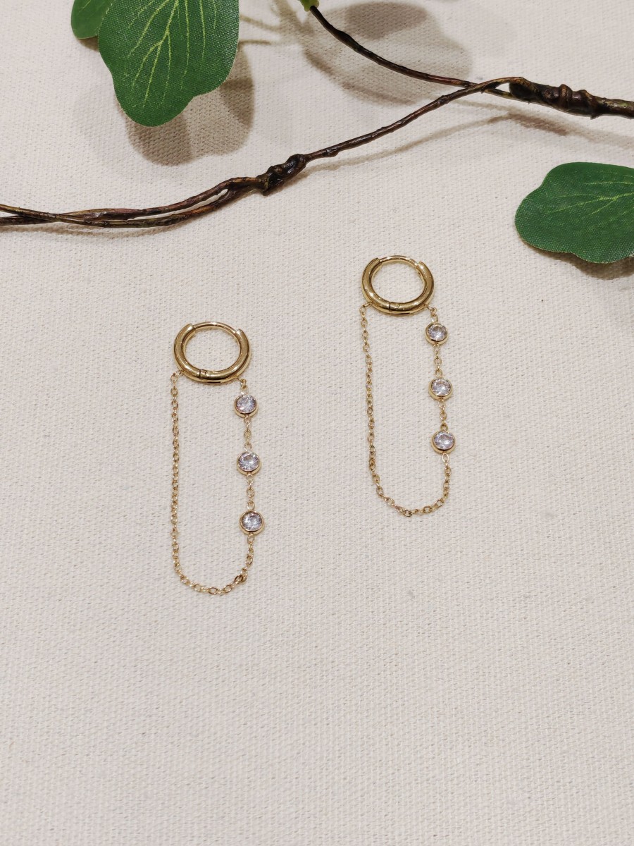 Boucles d'oreilles acier inoxydable E129