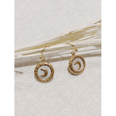 Boucles d'oreilles acier inoxydable E133