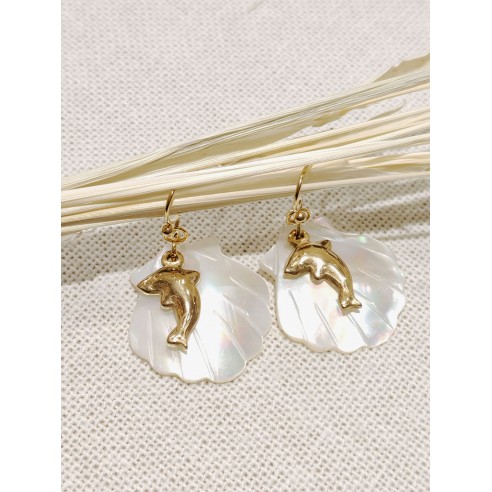 Boucles d'oreilles acier inoxydable E137