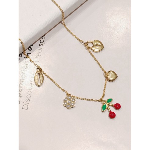 Collier acier inoxydable femme N004