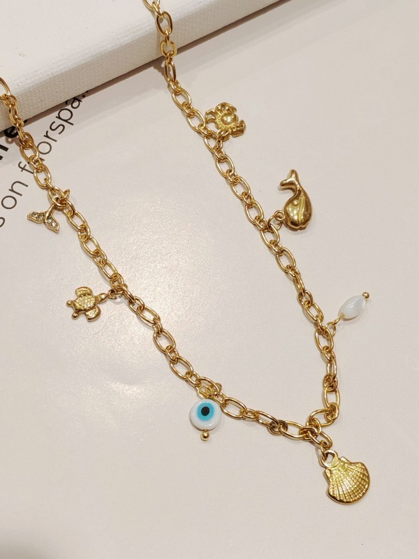 Collier acier inoxydable femme N005