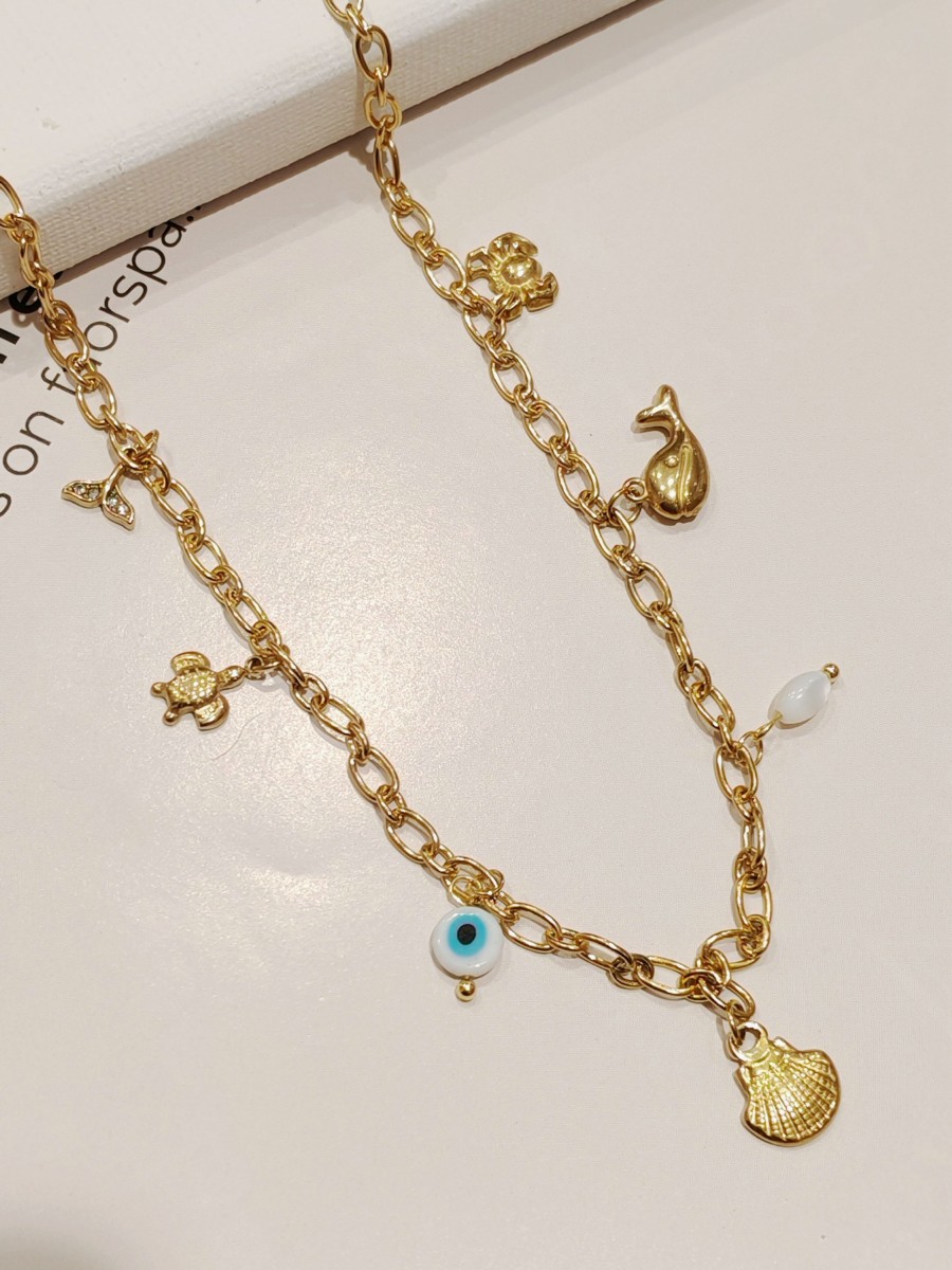 Collier acier inoxydable femme N005