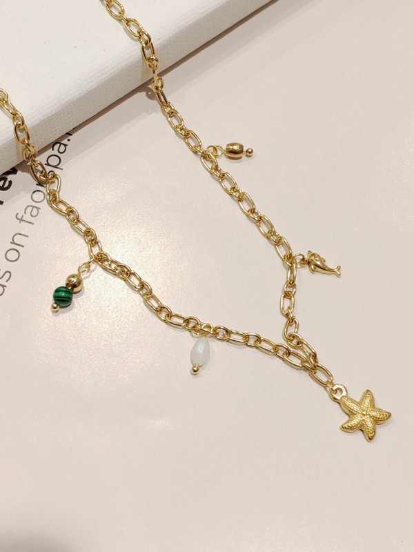 Collier acier inoxydable femme N008