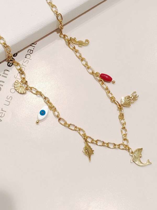 Collier acier inoxydable femme N009