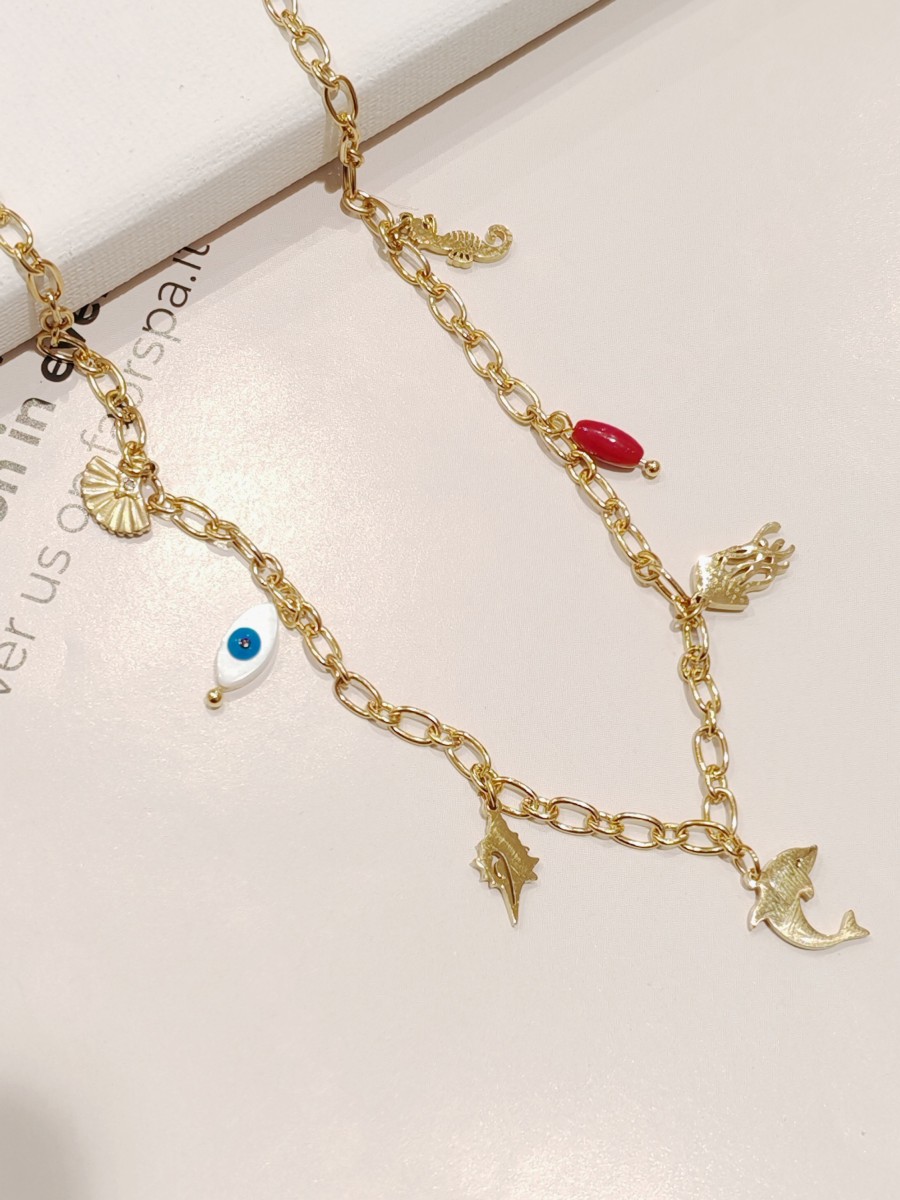 Collier acier inoxydable femme N009